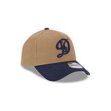 Load image into Gallery viewer, Los Angeles Dodgers New Era MLB 9FORTY 940 Adjustable A-Frame Cap Hat Khaki Crown Navy Blue Visor Navy Logo (2024 City Connect)