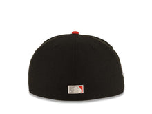 Load image into Gallery viewer, Los Angeles Dodgers New Era MLB 59FIFTY 5950 Fitted Cap Hat Black Crown Red Visor White Upside Down Logo 40th Anniversary Stadium Side Patch Gray UV