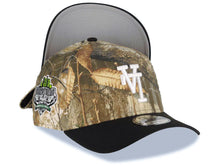 Load image into Gallery viewer, Los Angeles Dodgers New Era MLB 9FORTY 940 Adjustable A-Frame Cap Hat Real Tree Edge Camo Crown Black Visor White Upside Down Logo Stadium Patch