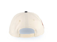 Load image into Gallery viewer, San Diego Padres New Era MLB 9FORTY 940 Adjustable A-Frame Cap Hat Cream Crown Navy Visor Navy/Silver/Orange Script Logo 25th Anniversary Side Patch