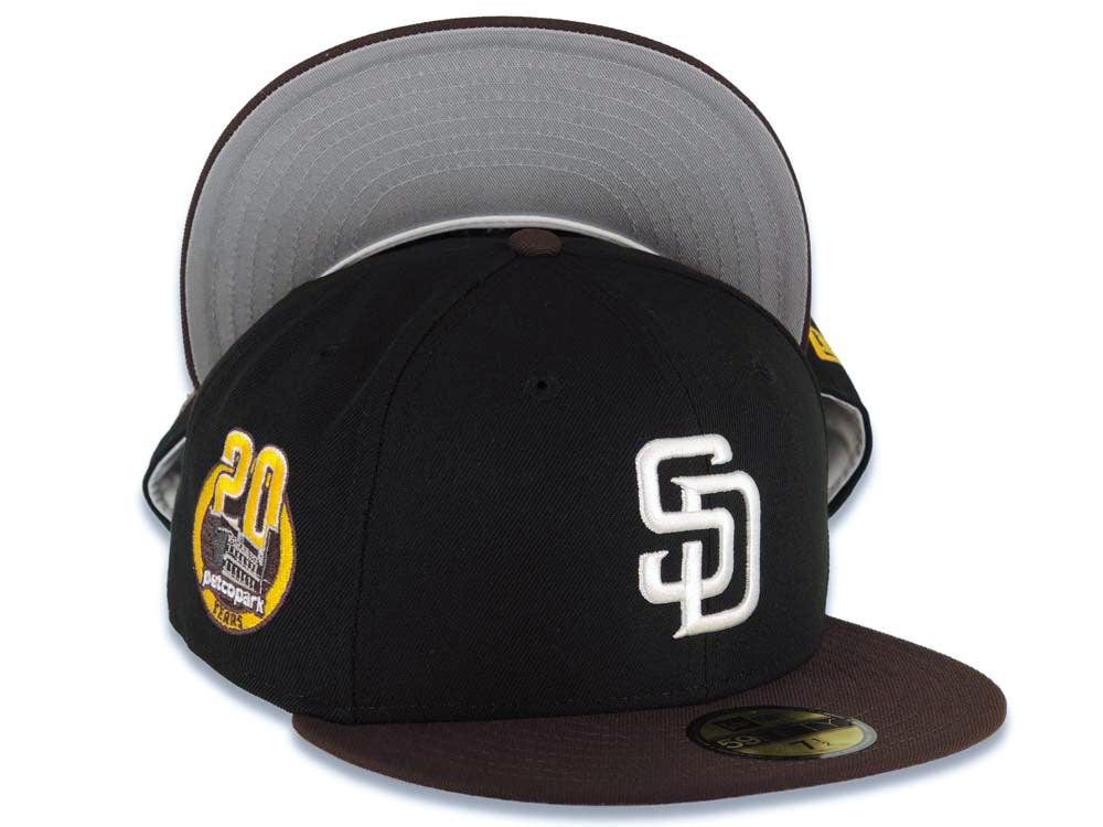 San Diego Padres New Era MLB 59FIFTY 5950 Fitted Cap Hat Black 