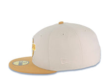 Load image into Gallery viewer, San Diego Padres New Era MLB 59FIFTY 5950 Fitted Cap Hat Stone Crown Tan Visor Wheat/Brown Baseball Club Logo 20th Anniversary Petco Park Side Patch
