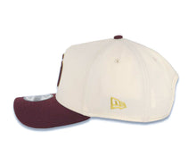 Load image into Gallery viewer, San Diego Padres New Era MLB 9FORTY 940 Adjustable A-Frame Cap Hat Cream Crown Maroon Visor Maroon/Metallic Gold Logo 40th Anniversary Side Patch