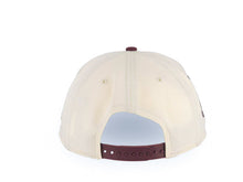 Load image into Gallery viewer, San Diego Padres New Era MLB 9FORTY 940 Adjustable A-Frame Cap Hat Cream Crown Maroon Visor Maroon/Metallic Gold Logo 40th Anniversary Side Patch
