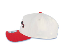 Load image into Gallery viewer, San Diego Padres New Era MLB 9FORTY 940 Adjustable A-Frame Cap Hat Cream Crown Red Visor Black/Red Script/Text Logo 40th Anniversary Side Patch