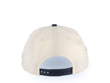 Load image into Gallery viewer, San Diego Padres New Era MLB 9FORTY 940 Adjustable A-Frame Cap Hat Cream Crown Navy Blue Visor Navy Blue/Orange Text Logo Swinging Friar Side Patch