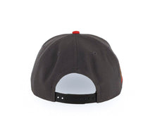 Load image into Gallery viewer, San Diego Padres New Era MLB 9FORTY 940 Adjustable A-Frame Cap Hat Dark Gray Crown Black Visor Metallic Black/Light Brown Logo Petco Park Side Patch