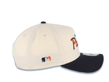 Load image into Gallery viewer, San Diego Padres New Era MLB 9FORTY 940 Adjustable A-Frame Cap Hat Cream Crown Navy Blue Visor Navy Blue/Orange Script/Text Logo Green UV