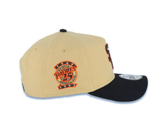 Load image into Gallery viewer, San Diego Padres New Era MLB 9FORTY 940 Adjustable A-Frame Cap Hat Vegas Gold Crown Black Visor Brown/Orange Cooperstown Logo 25th Anniversary Patch