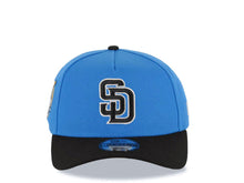 Load image into Gallery viewer, San Diego Padres New Era MLB 9FORTY 940 Adjustable A-Frame Cap Hat Cardinal Blue Crown Black Visor Black/White Logo 40th Anniversary Side Patch