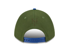Load image into Gallery viewer, New York Mets New Era MLB 9FORTY 940 M-Crown Adjustable A-Frame Cap Hat Dark Green Crown Royal Blue Visor White with Apple Logo