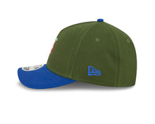 Load image into Gallery viewer, New York Mets New Era MLB 9FORTY 940 M-Crown Adjustable A-Frame Cap Hat Dark Green Crown Royal Blue Visor White with Apple Logo