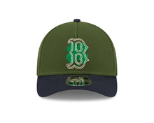 Load image into Gallery viewer, Boston Red Sox New Era MLB 9FORTY 940 M-Crown Adjustable A-Frame Cap Hat Dark Green Crown Navy Blue Visor White/Green Logo