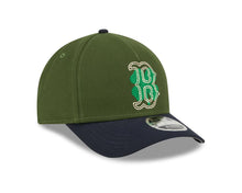 Load image into Gallery viewer, Boston Red Sox New Era MLB 9FORTY 940 M-Crown Adjustable A-Frame Cap Hat Dark Green Crown Navy Blue Visor White/Green Logo