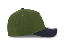 Load image into Gallery viewer, Boston Red Sox New Era MLB 9FORTY 940 M-Crown Adjustable A-Frame Cap Hat Dark Green Crown Navy Blue Visor White/Green Logo