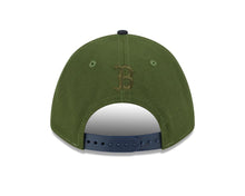 Load image into Gallery viewer, Boston Red Sox New Era MLB 9FORTY 940 M-Crown Adjustable A-Frame Cap Hat Dark Green Crown Navy Blue Visor White/Green Logo