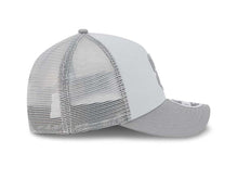 Load image into Gallery viewer, San Diego Padres New Era MLB 9FORTY 940 Adjustable A-Frame Trucker/Mesh Cap Hat Gray Crown Gray Visor Gray Logo (Color Pack)