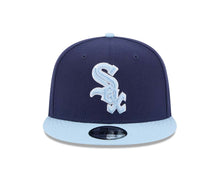 Load image into Gallery viewer, Chicago White Sox New Era MLB 9FIFTY 950 Snapback Cap Hat Navy Blue Crown Light Blue Visor Light Blue/White Logo (2-Tone Color Pack)