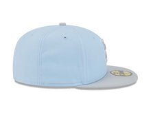 Load image into Gallery viewer, San Diego Padres New Era MLB 59FIFTY 5950 Fitted Cap Hat Light Blue Crown Gray Visor Dark Gray/Gray Logo (2-Tone Color Pack)