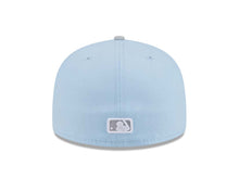 Load image into Gallery viewer, San Diego Padres New Era MLB 59FIFTY 5950 Fitted Cap Hat Light Blue Crown Gray Visor Dark Gray/Gray Logo (2-Tone Color Pack)