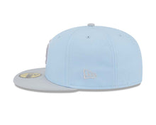 Load image into Gallery viewer, San Diego Padres New Era MLB 59FIFTY 5950 Fitted Cap Hat Light Blue Crown Gray Visor Dark Gray/Gray Logo (2-Tone Color Pack)
