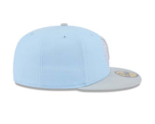 Load image into Gallery viewer, Chicago Blackhawks New Era NHL 59FIFTY 5950 Fitted Cap Hat Light Blue Crown Dark Gray Visor Dark Gray/Gray Logo (2-Tone Color Pack)