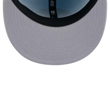 Load image into Gallery viewer, Chicago Blackhawks New Era NHL 59FIFTY 5950 Fitted Cap Hat Light Blue Crown Dark Gray Visor Dark Gray/Gray Logo (2-Tone Color Pack)