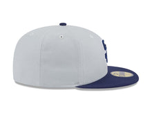 Load image into Gallery viewer, San Diego Padres New Era MLB 59FIFTY 5950 Fitted Cap Hat Gray Crown Navy Blue Visor Navy Blue/White Logo (2-Tone Color Pack)
