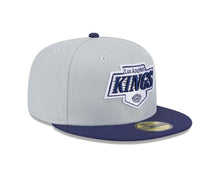 Load image into Gallery viewer, Los Angeles Kings New Era NHL 59FIFTY 5950 Fitted Cap Hat Gray Crown Navy Blue Visor Navy Blue/Gray Logo (2-Tone Color Pack)