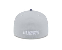 Load image into Gallery viewer, Los Angeles Kings New Era NHL 59FIFTY 5950 Fitted Cap Hat Gray Crown Navy Blue Visor Navy Blue/Gray Logo (2-Tone Color Pack)