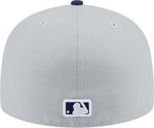 Load image into Gallery viewer, (Youth) New York Yankees New Era MLB 59FIFTY 5950 Kid Fitted Cap Hat Gray Crown Navy Blue Visor Navy Blue/White Logo (2-Tone Color Pack)