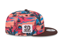 Load image into Gallery viewer, San Diego Padres New Era MLB 9FIFTY 950 Snapback 2025 Spring Training Cap Hat Orange/Blue/Magenta Crown Brown Visor White Logo Peoria Side Patch