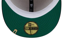 Load image into Gallery viewer, (Corduroy) Pittsburgh Pirates New Era MLB 59FIFTY 5950 Fitted Cap Hat Cream Crown Black Visor Yellow Logo Natiional League Side Patch