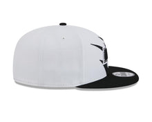 Load image into Gallery viewer, Los Angeles Kings New Era NHL 9FIFTY 950 Snapback Jagged Cap Hat White/Black Crown Black Visor Team Color Logo