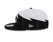 Load image into Gallery viewer, Los Angeles Kings New Era NHL 9FIFTY 950 Snapback Jagged Cap Hat White/Black Crown Black Visor Team Color Logo