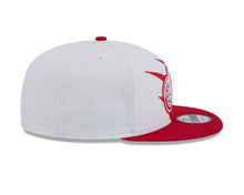 Load image into Gallery viewer, Detroit Red Wings New Era NHL 9FIFTY 950 Snapback Jagged Cap Hat White/Red Crown Red Visor Team Color Logo