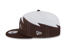 Load image into Gallery viewer, (Youth) San Diego Padres New Era MLB 9FIFTY 950 Kid Snapback Jagged Cap Hat White/Brown Crown Brown Visor Brown/White Logo