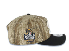 Load image into Gallery viewer, Los Angeles Dodgers New Era MLB 9FORTY 940 Adjustable A-Frame Cap Hat Real Tree Edge Camo Crown Black Visor White Logo 2024 World Series Patch