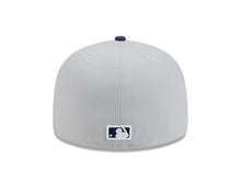 Load image into Gallery viewer, Atlanta Braves New Era MLB 59FIFTY 5950 Fitted Cap Hat Gray Crown Navy Blue Visor Navy Blue/White Logo (2-Tone Color Pack)