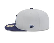 Load image into Gallery viewer, Atlanta Braves New Era MLB 59FIFTY 5950 Fitted Cap Hat Gray Crown Navy Blue Visor Navy Blue/White Logo (2-Tone Color Pack)