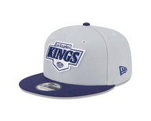 Load image into Gallery viewer, Los Angeles Kings New Era NHL 9FIFTY 950 Snapback Cap Hat Gray Crown Navy Blue Visor Navy Blue/Gray Logo (2-Tone Color Pack)