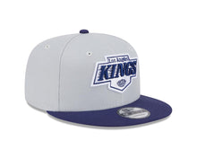 Load image into Gallery viewer, Los Angeles Kings New Era NHL 9FIFTY 950 Snapback Cap Hat Gray Crown Navy Blue Visor Navy Blue/Gray Logo (2-Tone Color Pack)