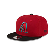 Load image into Gallery viewer, Arizona Diamondbacks New Era MLB 9FIFTY 950 Snapback Cap Hat Cardinal Crown Black Visor Team Color Logo