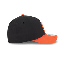 Load image into Gallery viewer, Baltimore Orioles New Era MLB 9FORTY 940 Adjustable M-Crown Cap Hat Black Crown Orange Visor Orange Logo (Player Replica)