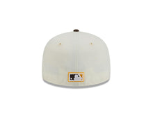 Load image into Gallery viewer, (Youth) San Diego Padres New Era MLB 59FIFTY 5950 Kid Fitted Cap Hat Cream Crown Brown Visor Yellow/Brown Cooperstown Logo