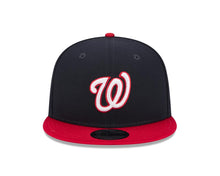 Load image into Gallery viewer, Washington Nationals New Era MLB 9FIFTY 950 Snapback Cap Hat Navy Blue Crown Red Visor Team Color Logo