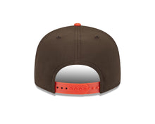 Load image into Gallery viewer, San Diego Padres New Era MLB 9FIFTY 950 Snapback Cap Hat Brown Crown Orange Visor Yellow/Orange Cooperstown Logo