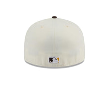 Load image into Gallery viewer, San Diego Padres New Era MLB 59FIFTY 5950 Fitted Cap Hat Cream Crown Brown Visor Brown Logo
