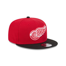 Load image into Gallery viewer, Detroit Red Wings New Era NHL 9FIFTY 950 Snapback Cap Hat Red Crown Black Visor Team Color Logo