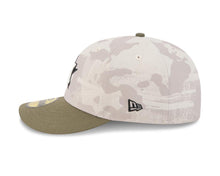 Load image into Gallery viewer, Houston Astros New Era MLB 59FIFTY 5950 Fitted Cap Hat White Camo Crown Olive Green Visor White/B;acl Logo (2025 Armed Forces Day)